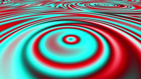 Round colored waves Stock Footage 139860622