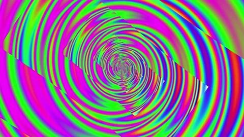 Round colored waves Stock Footage 139860689