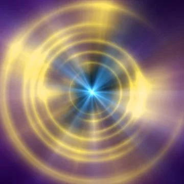 Round concrete tunnel with light ring Stock Illustration