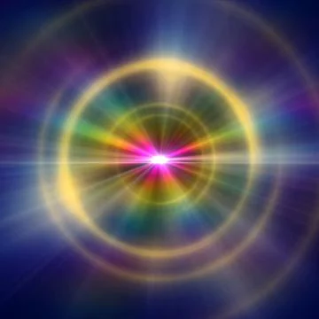 Round concrete tunnel with light ring Stock Illustration