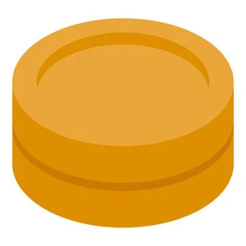 Round cookie presenting classic sweet flavor for snacking Stock Illustration