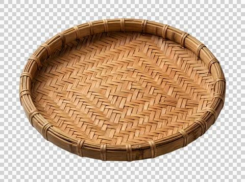 Round cork coaster for drinks and cups isolated on transparent background Stock Photos