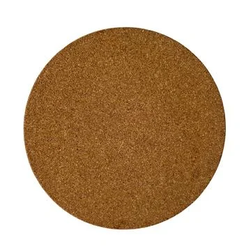 Round Cork Coaster Isolated on White Background Stock-Fotos