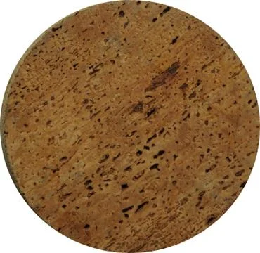 Round Cork isolated with a white background Stock Photos