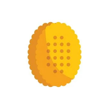 Round cracker with dots showing texture Illustrazione stock
