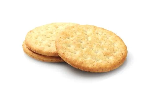 Round crackers Stock Photos