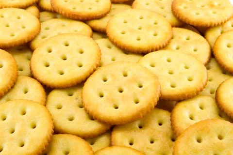 Round crackers Stock-Fotos