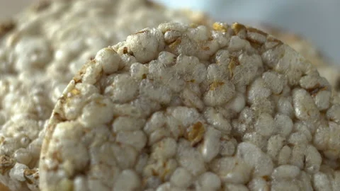 Round crispbread 4K Video stock 155821753