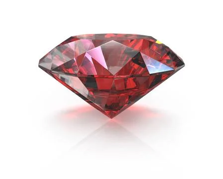 Round cut ruby Round cut ruby, isolated on white background Copyright: xZo... Stock Photos