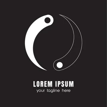 Round design logo Stock Illustration