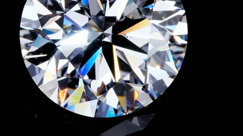 Round diamond It's not 3D, it's video shooting only. Stock Footage 86282159