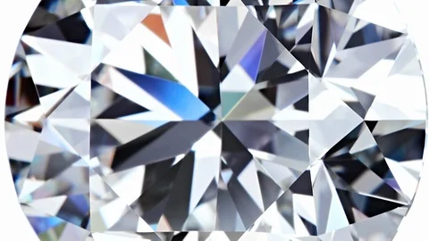 Round Diamond on white background, real video, not 3d. Stock Footage 89966849