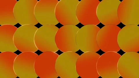 Round disc background sun orange yellow circles animation VJ loop0001-0300 Stock Footage 343549521