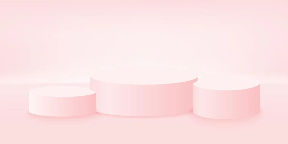 Round display stand Stock Illustration