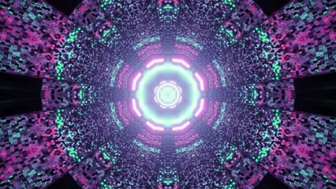 A round distorted ornament 3d illustration Stock-Footage 160819176