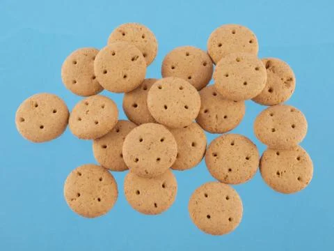 Round dog biscuits Stock Photos