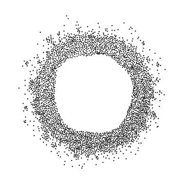 Round dotted frame Stock Illustration