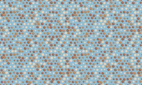 Round dotted pattern with geometric simplicity. Ideal for textile fabrics, .. Stock Illustration
