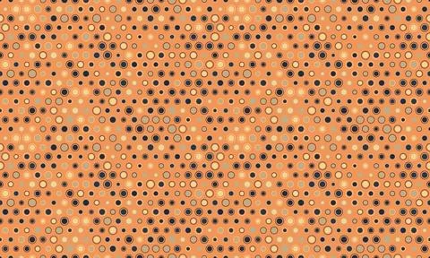 Round dotted pattern with geometric simplicity. Ideal for textile fabrics, .. Stock Illustration
