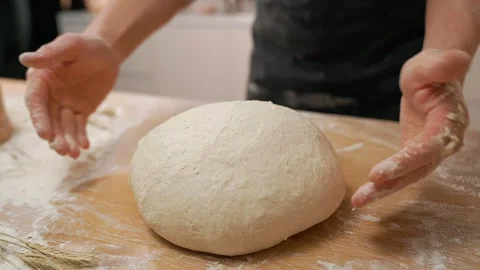 Round Dough Stock Footage 273501099