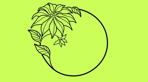 Round Drawing Frames Animation Clips (HD) Vidéo 41387259