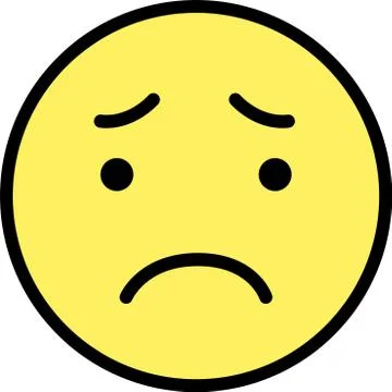 Round emoticon icon Stock Illustration