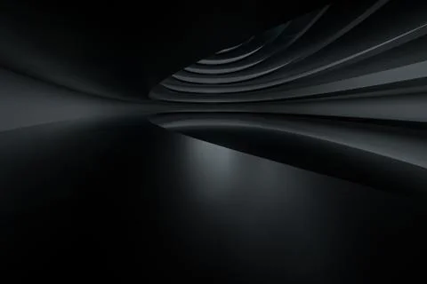 Round empty building with wide ground, 3d rendering. Illustrazione stock