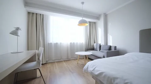 Round end table and double seat Stock Footage 166139286