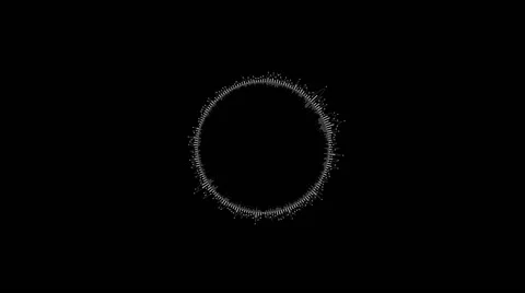 Round Equalizer on a Black Background Stock Footage 58482775