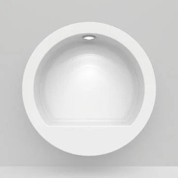Round Exhibit Showcases with light sources Illustrazione stock