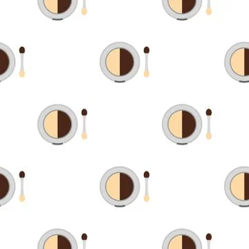 Round eye shadow pattern flat Stock Illustration