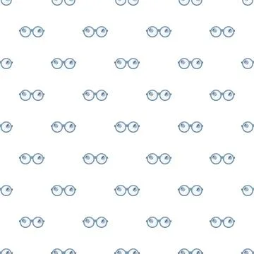 Round eyeglasses pattern for optical vision concept イラスト素材