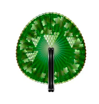 Round fan grape Illustrazione stock