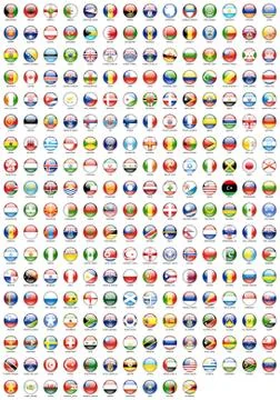 Round the flags Stock Illustration