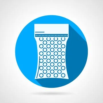 Round flat vector icon for paintball Illustrazione stock