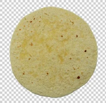 Round flatbread isolated Stock Photos