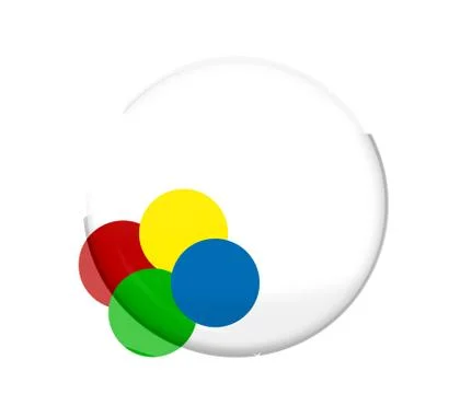 Round four colored fresh design Stock Illustration
