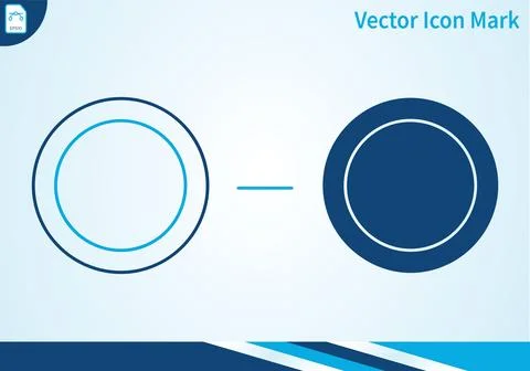 Round frame circle icons for profile picture or web button. Stock Illustration
