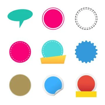 Round frame graphic element - Vector Element Stock Illustration