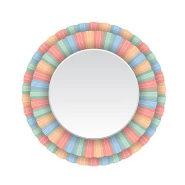 Round frame Stock Illustration