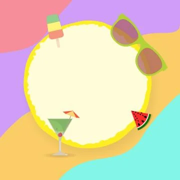 Round frame Stock Illustration