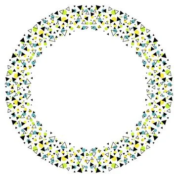 Round frame Illustrazione stock