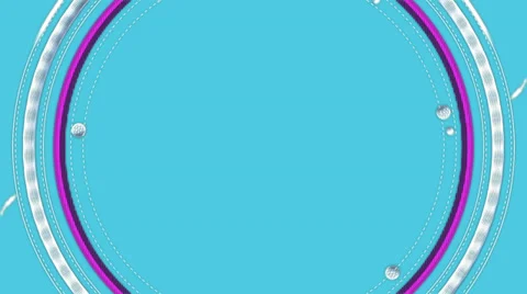 ROUND FRAME with a lot of orbits and small details. Alpha matte Video stock 33953944