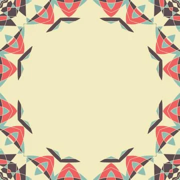 Round frame Mandala. Circular Ornamental Pattern. Vintage decorative elements イラスト素材