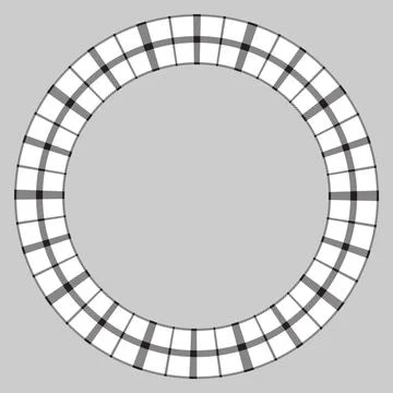 Round frame vector vintage pattern design template. Circle border designs pla Illustrazione stock