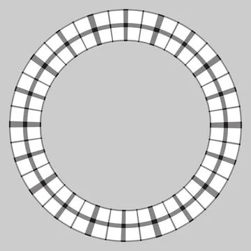 Round frame vector vintage pattern design template. Circle border designs pla Stock Illustration