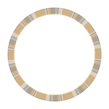 Round frame vector vintage pattern design template. Circle border designs pla Illustrazione stock