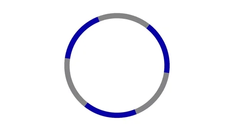 Round geometric pattern with blue and white gray circle lines animation Stock Footage 345029855