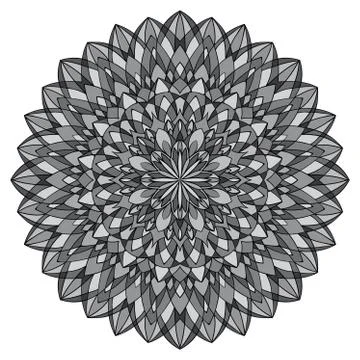 Round geometric pattern. Stock Illustration