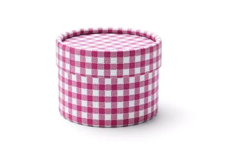 Round gift box Stock Photos